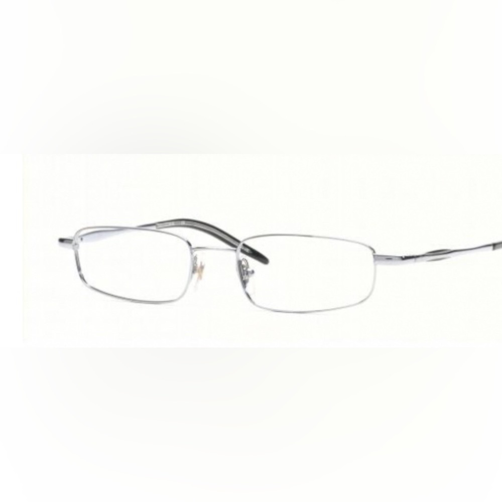 Ray-Ban Silver Rimless Rectangular Glasses - image 1